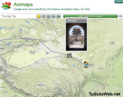 Animaps criar rotas animadas no Google Maps
