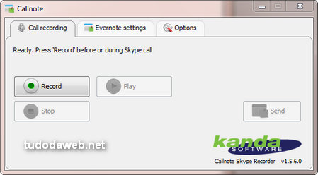 Aplicativo que Grava Conversa do Skype e Envia para Evernote