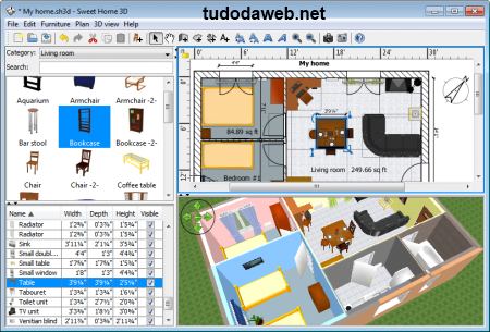 Sweet Home 3D Programa Para Projetar Interior da Casa