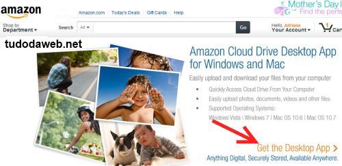 Aplicativo Amazon Cloud Drive para Windows Mac