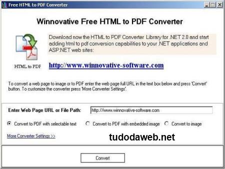 Programa para Converter Site para PDF