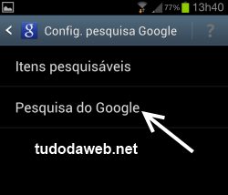 apagar histórico widget busca Google Android 1