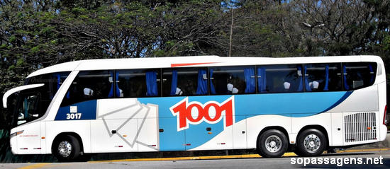 Passagens da Auto Viação 1001 pela Internet