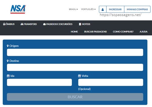 Comprar passagens da NSA Paraguai online