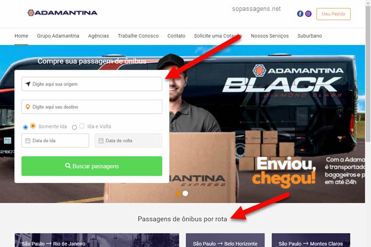 Como Comprar passagem da Expresso Adamantina pela internet, telefone e WhatsApp