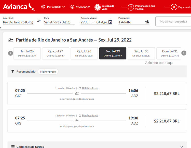 Comprar passagens na Avianca pelo site, telefone, WhatsApp