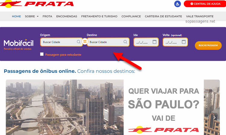 Como Comprar passagem da Expresso de Prata pela internet, telefone, WhatsApp