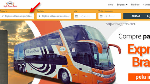 Passagens da Expresso Brasília pela internet