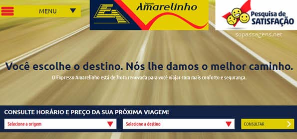 Passagens da Expresso Amarelinho pela internet