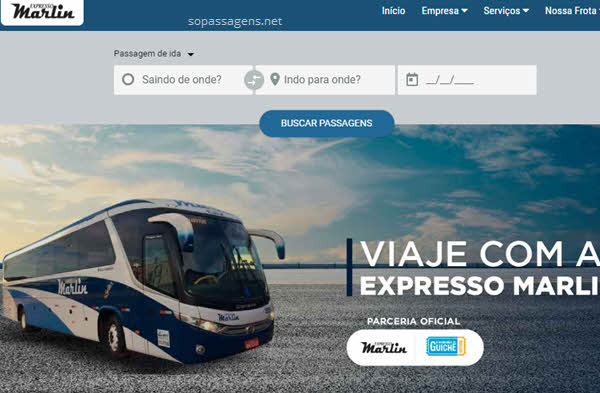 Passagens da Expresso Marlin pela internet