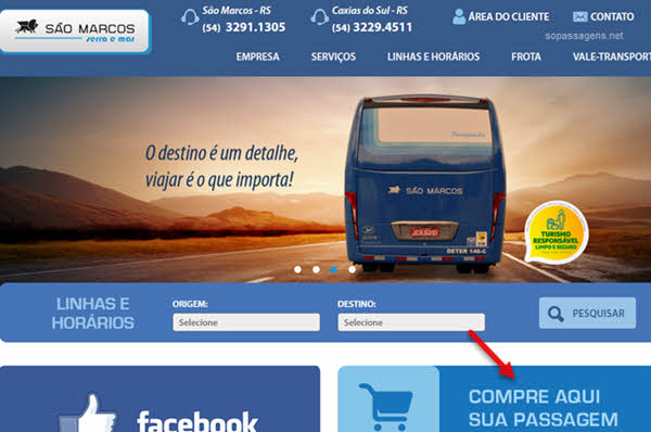 Como comprar passagens da Expresso São Marcos pela internet, telefone, whatsapp