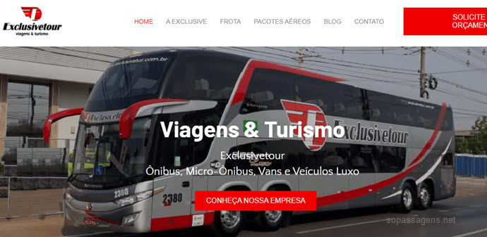 Como comprar passagens da Exclusivetour pela internet, telefone e WHatsApp