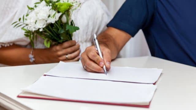 Documentos necessários para casar no cartório